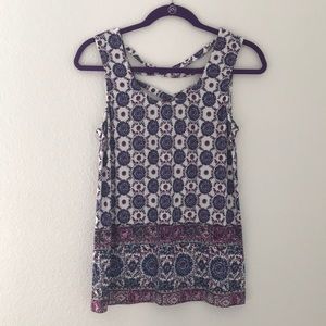 Patterned tank top